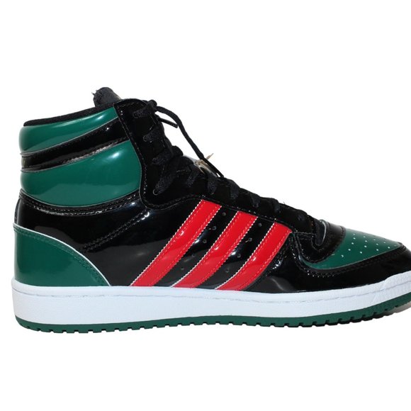Adidas Basketball Shoe Top Ten RB Black/Red/Green Men's 10 NEW! - Picture 7 of 12
